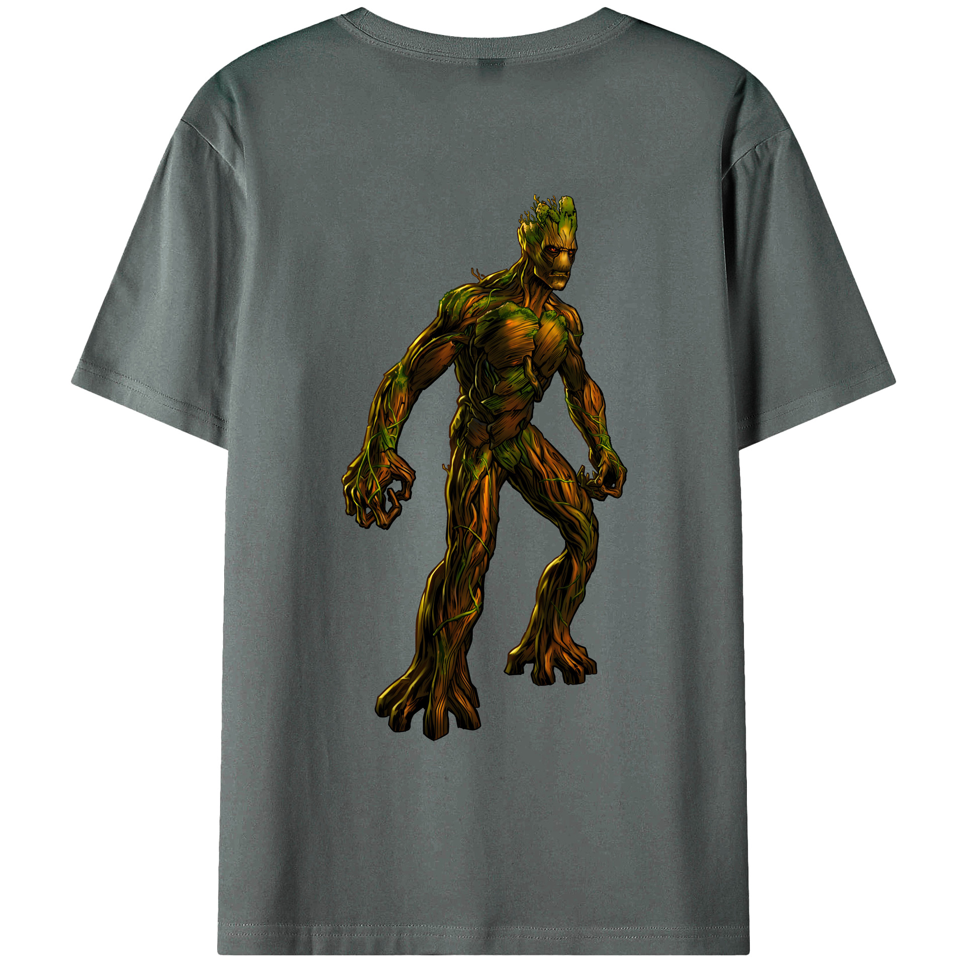 （画像用） アベンジャーズ The Avengers 綿100％ メンズ半袖Tシャツ（バックプリント） 通気性